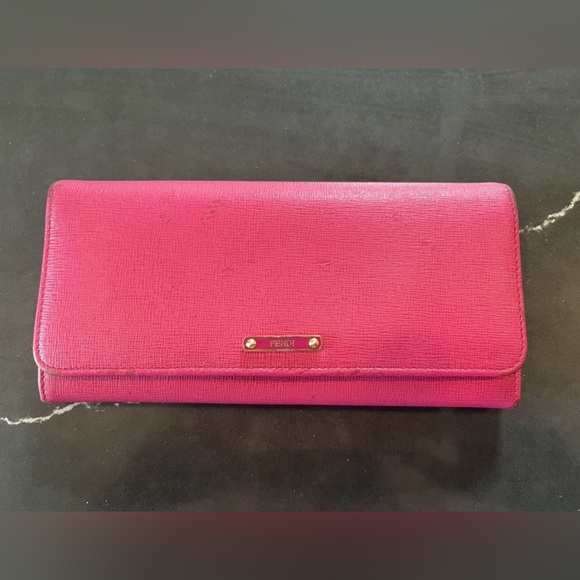 Fendi Pink Wallet - Picture 1 of 11